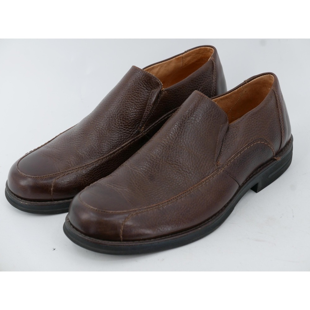 Belvedere Robert Shoes Brown Leather Slip On Casual Loafers Men's Size 10.5